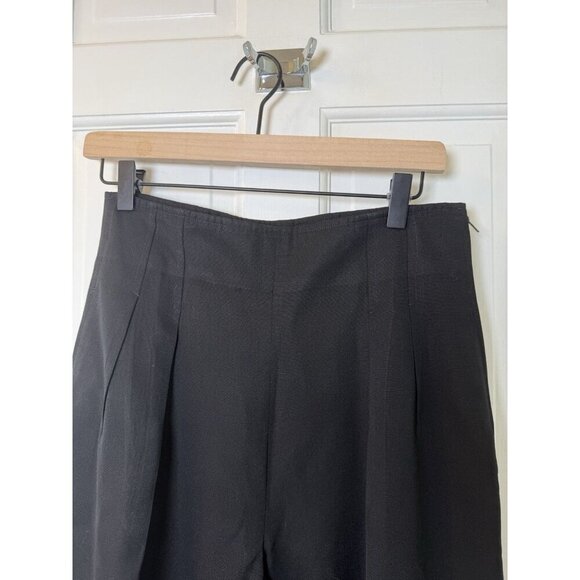 Salvatore Ferragamo Women’s High Waisted Fleece Wool Silk Pleated Dress Pants 10 - Picture 2 of 12